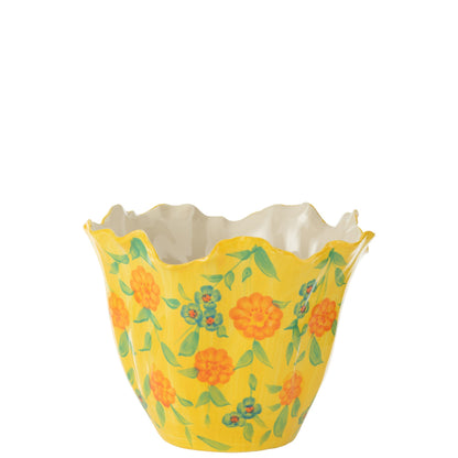 Alegria Wide Flower Vase Ceramic Mix L32.5xW30.5xH28.5cm J-Line