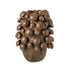 Vaas Fungi Keramiek Bruin Large Dia 33,5cmxH46cm J-Line - Vaas - J-Line - livinglovely.nl