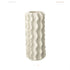 Vaas Helix Cilinder Keramiek Wit Ø17cmxH44cm J-Line