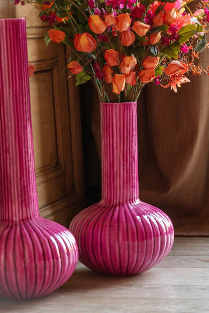 Iron Vase Fuchsia Large J-Line
