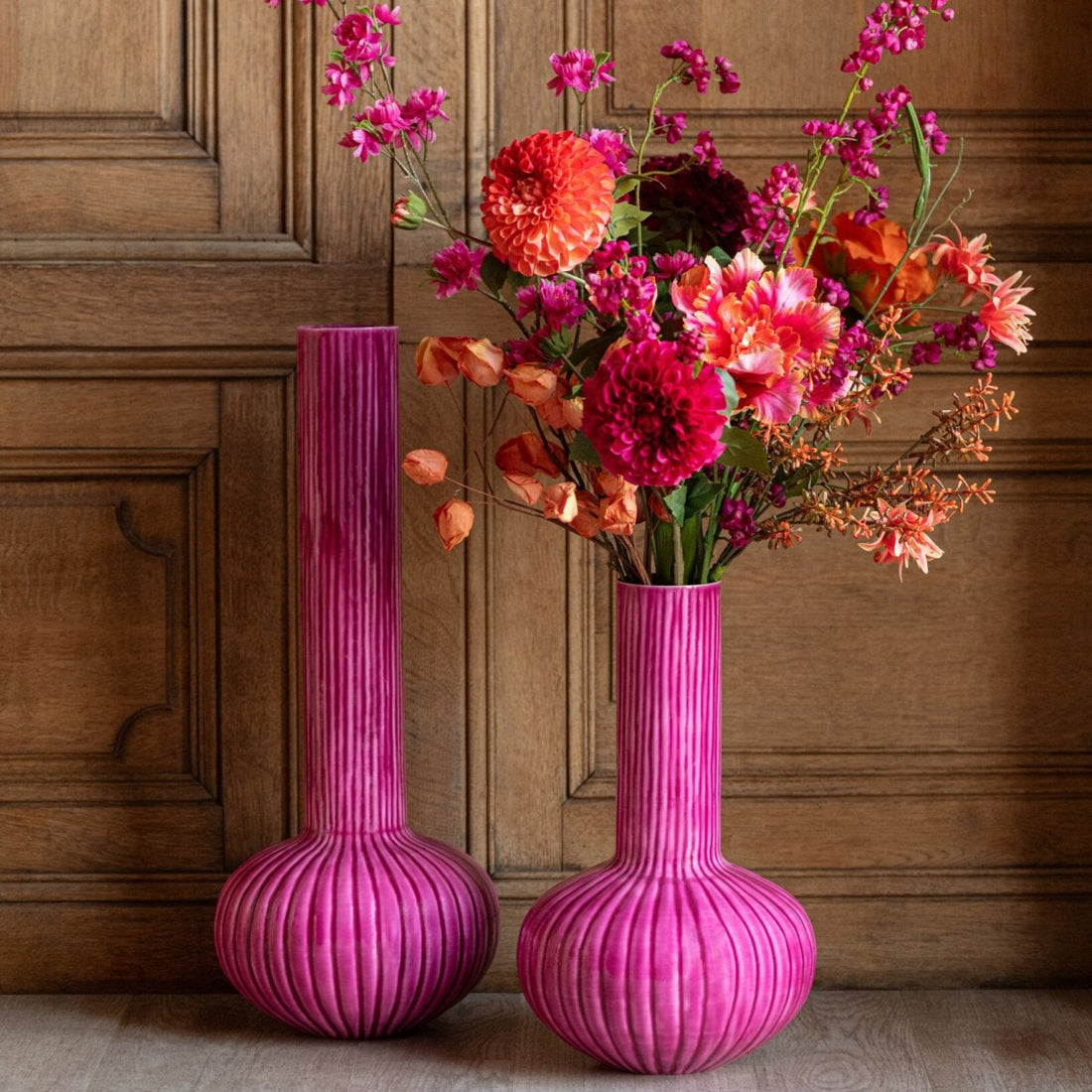 Iron Vase Fuchsia Large J-Line