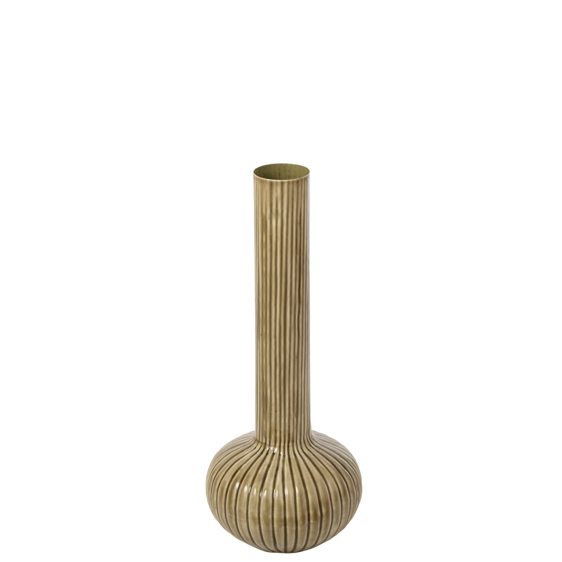 Iron Vase Olive Green Large J-Line