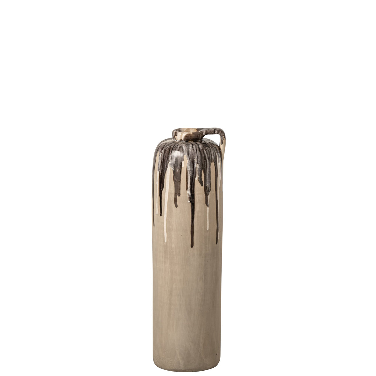 Ceramic Vase Beige/Brown Small J-Line