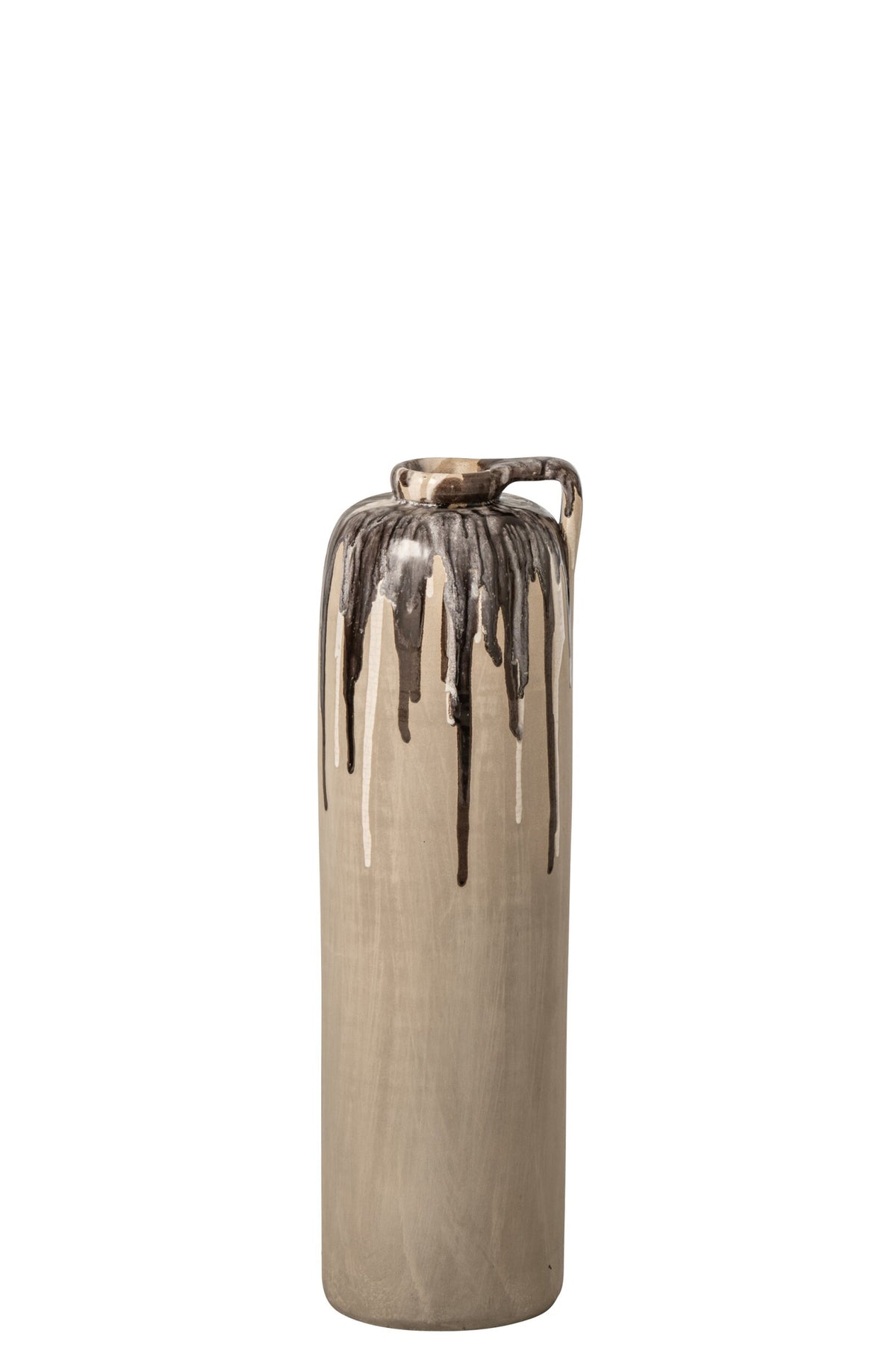 Ceramic Vase Beige/Brown Small J-Line
