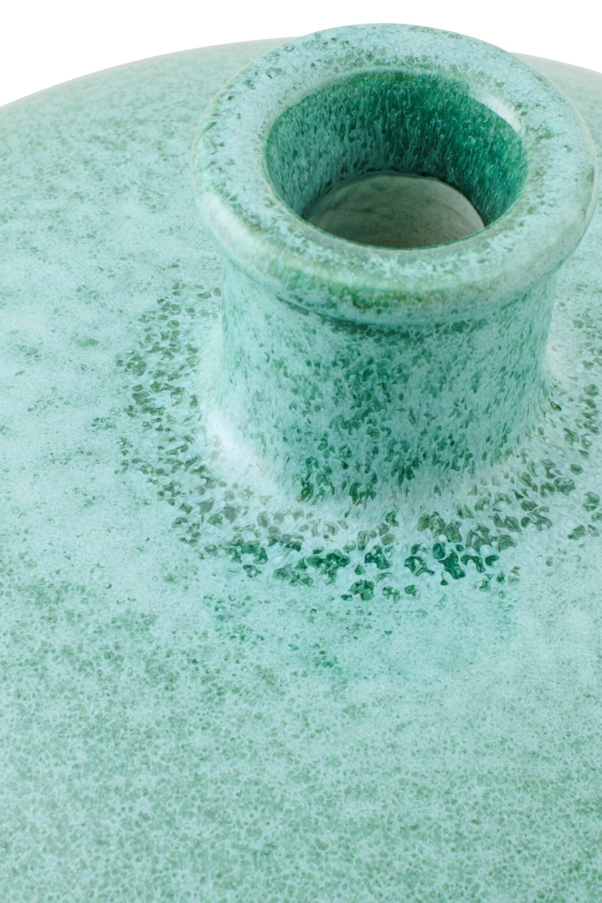 Ceramic Vase Mint Green/White J-Line