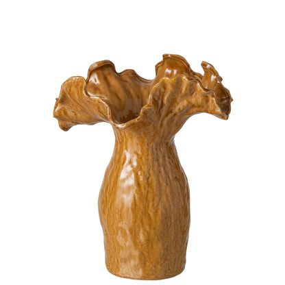 Ceramic Vase Mustard Yellow Large J-Line