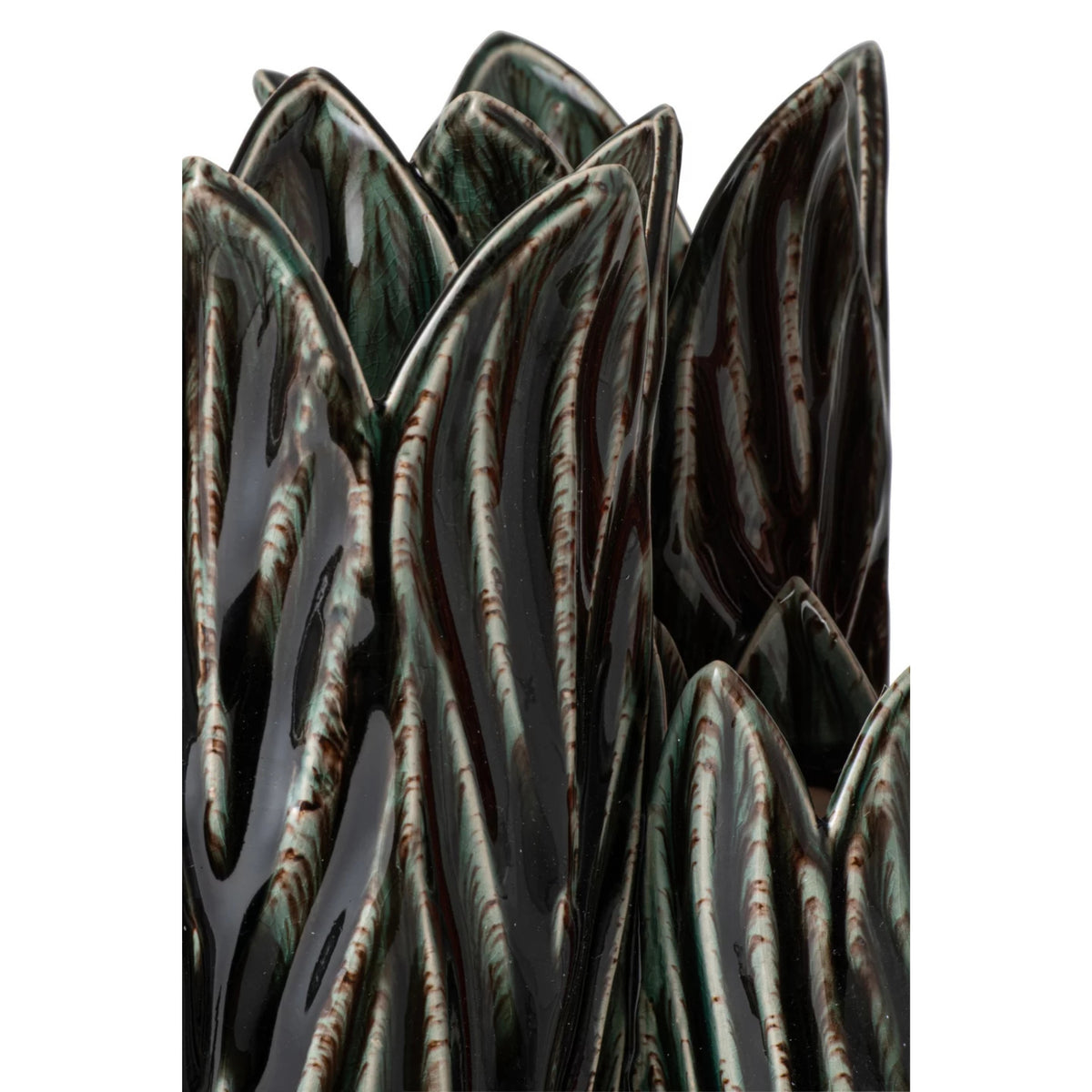 J-Line Petrol Clay Vase