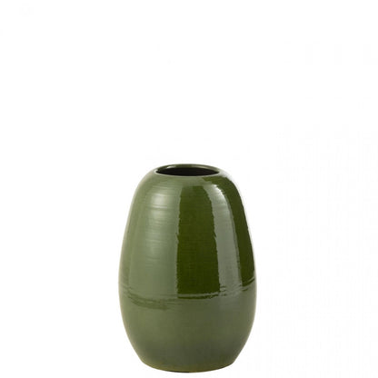 Vaas Lola Porselein Groen Medium Ø29xH40cm J-Line