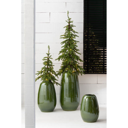 Vaas Lola Porselein Groen Medium Ø29xH40cm J-Line