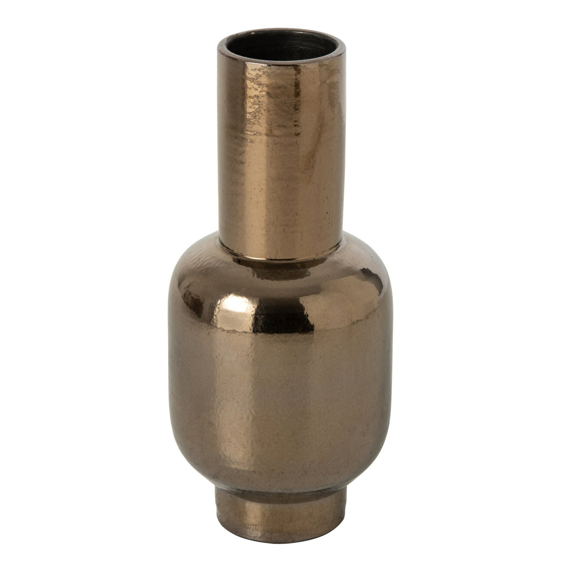 Round Base Ceramic Bronze Vase J-Line