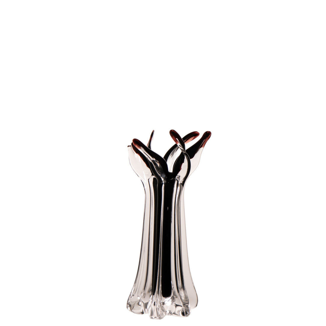 Serena Glass Vase Black J-Line