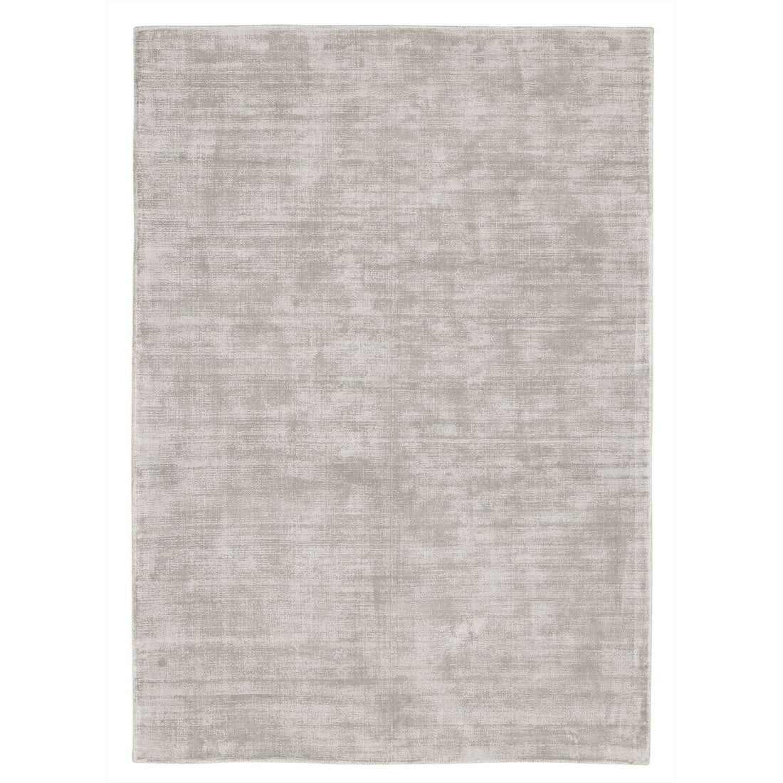Vloerkleed La Belle van MUST Living in lichtgrijze viscose, extra groot kleed van 250 bij 350 cm