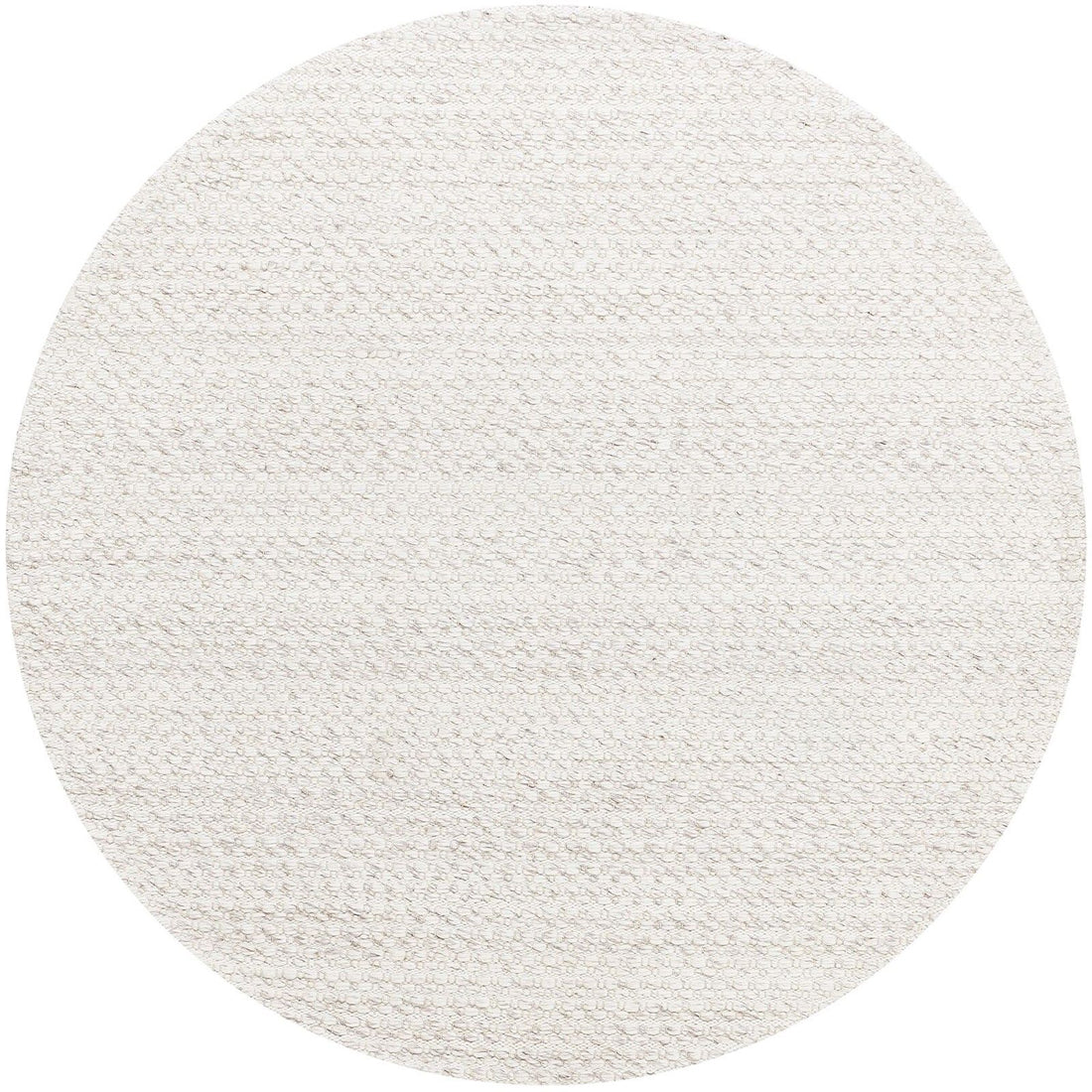 Vloerkleed Nirvana Wol Polyester Ivoor Rond 200cm van MUST Living, volledig in beeld op een neutrale achtergrond
