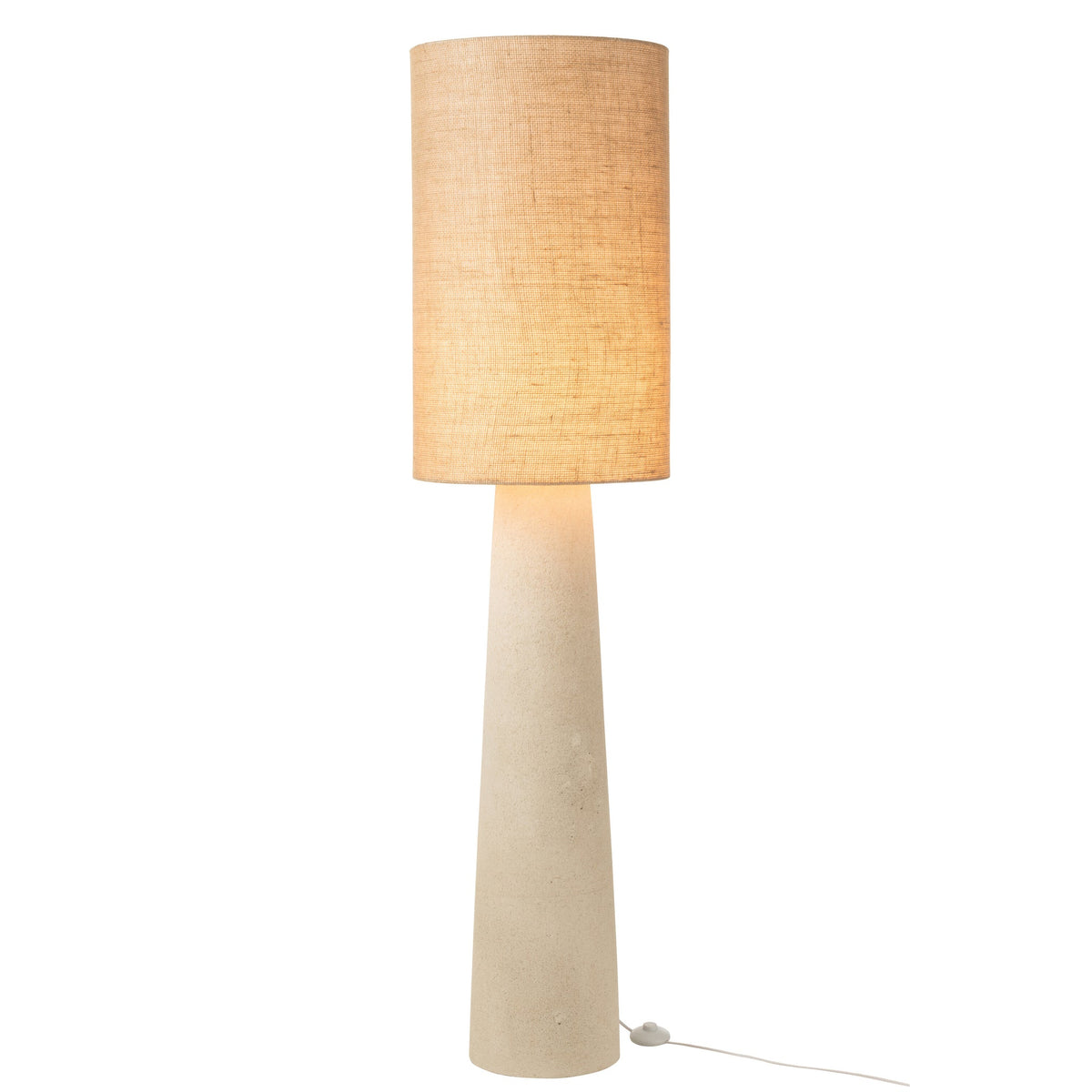 Floor Lamp Ava Fiberglass/Jute Natural Large H168.5cm J-Line