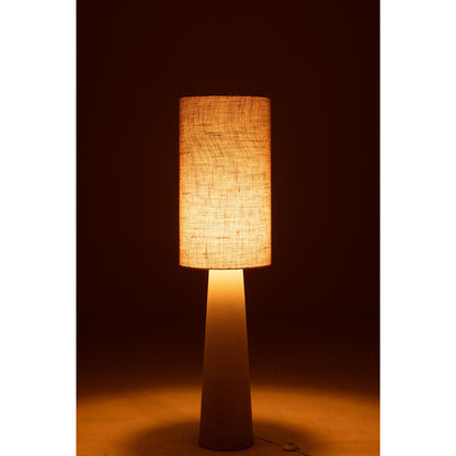 Floor Lamp Ava Fiberglass/Jute Natural Small H140cm J-Line
