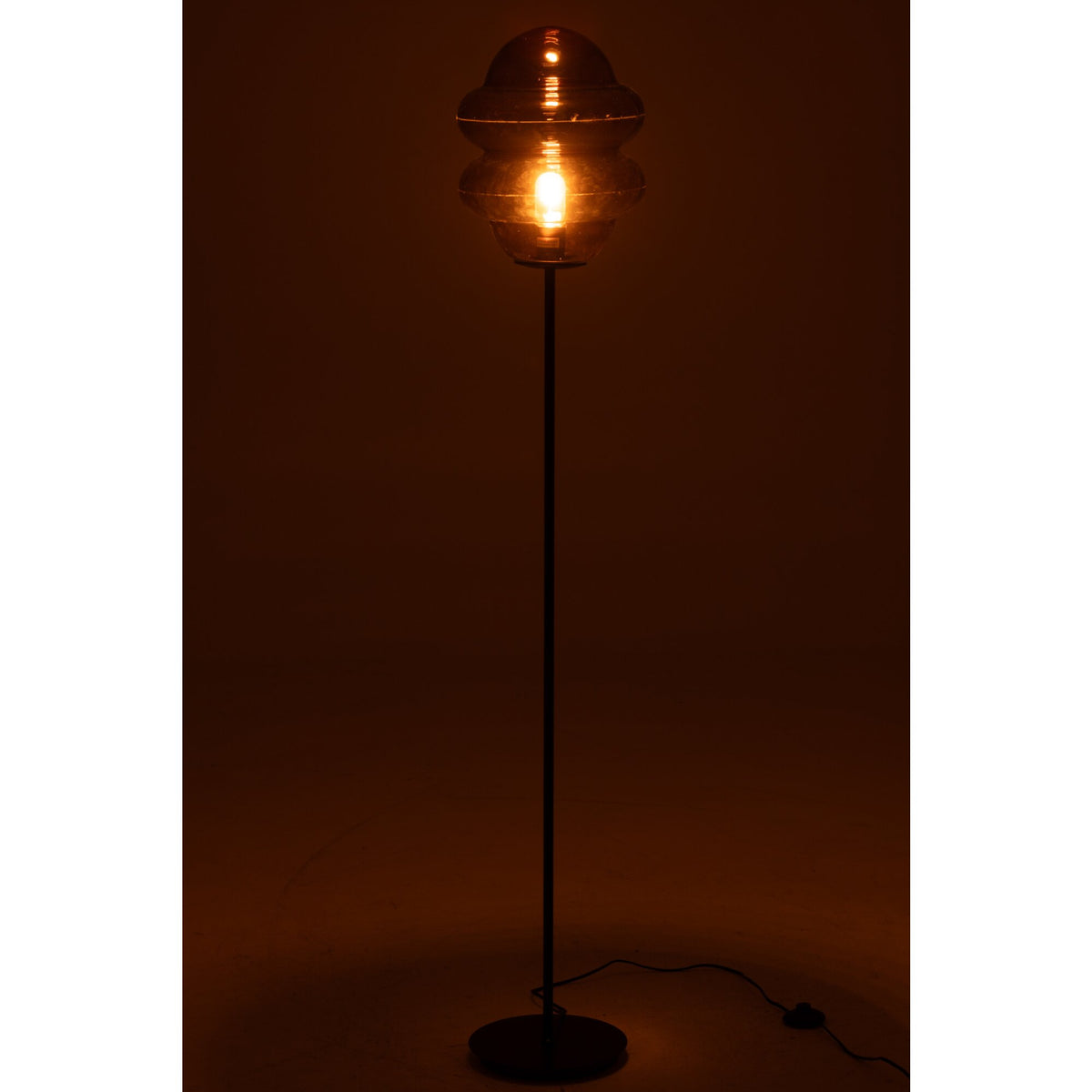 Floor Lamp Honey Spoon Glass Brown H160cm J-Line
