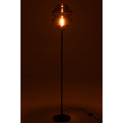 Floor Lamp Honey Spoon Glass Brown H160cm J-Line