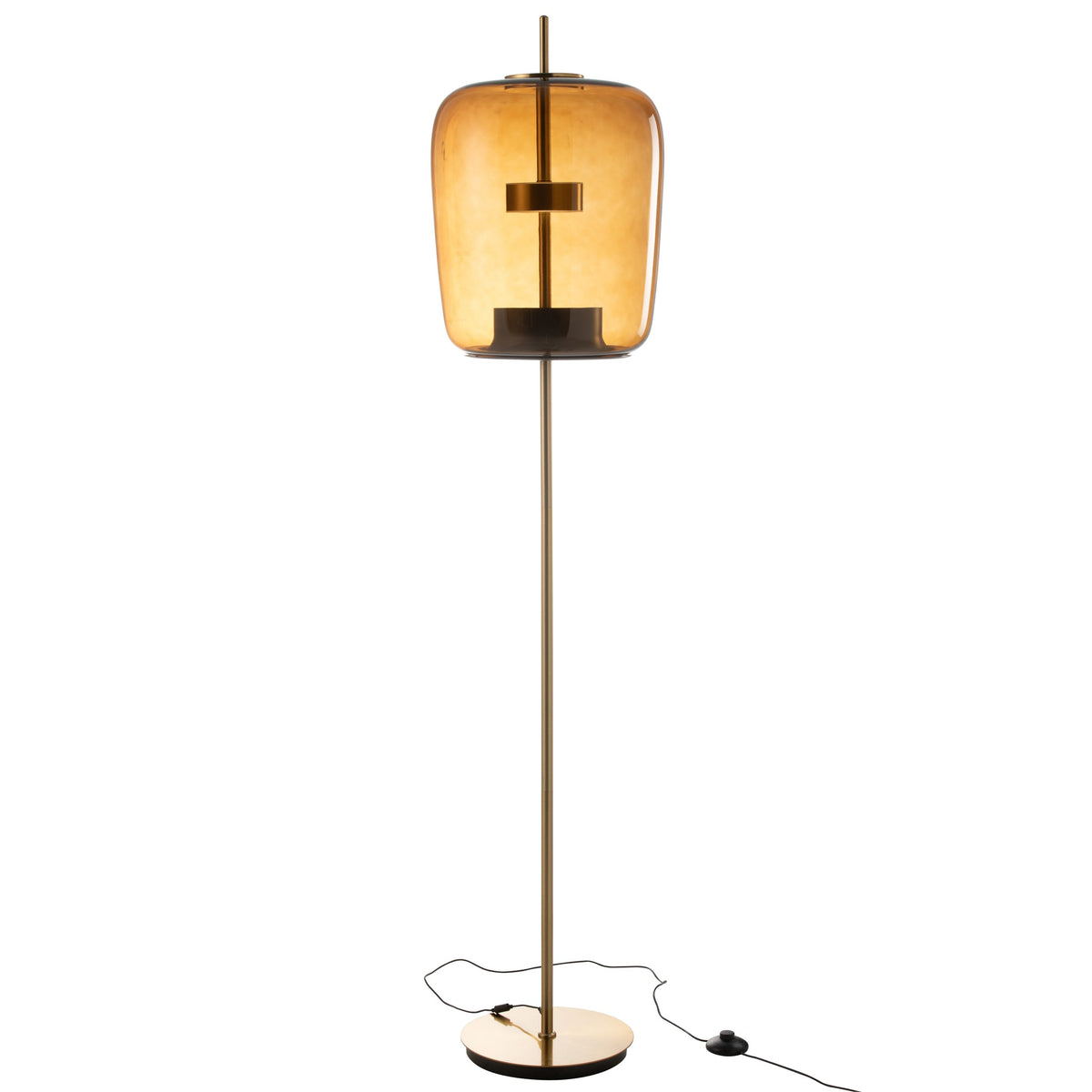 Floor Lamp Led Glass Brown H 168cm J-Line