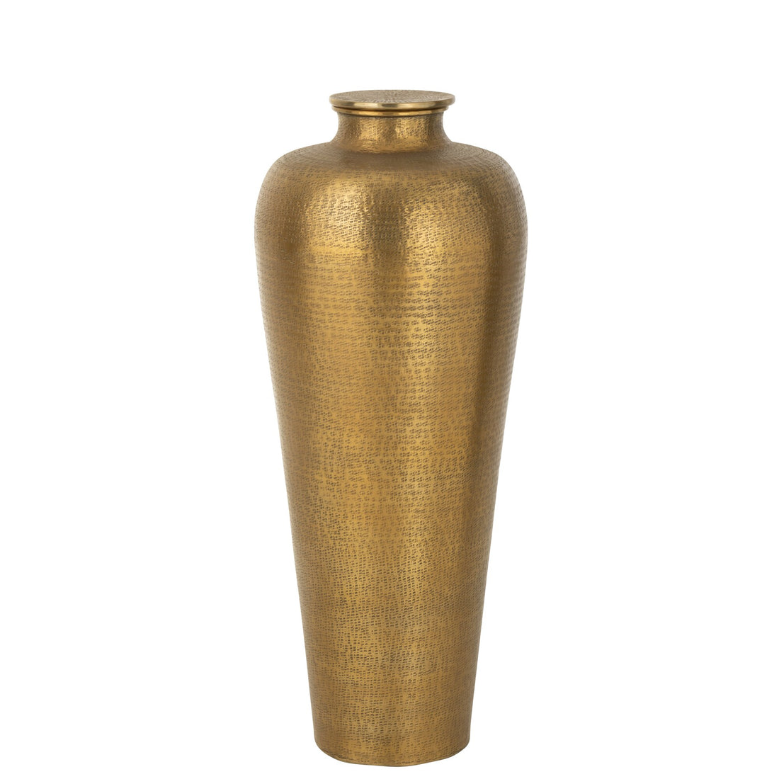 Floor Vase Cylinder Aluminum Gold J-Line