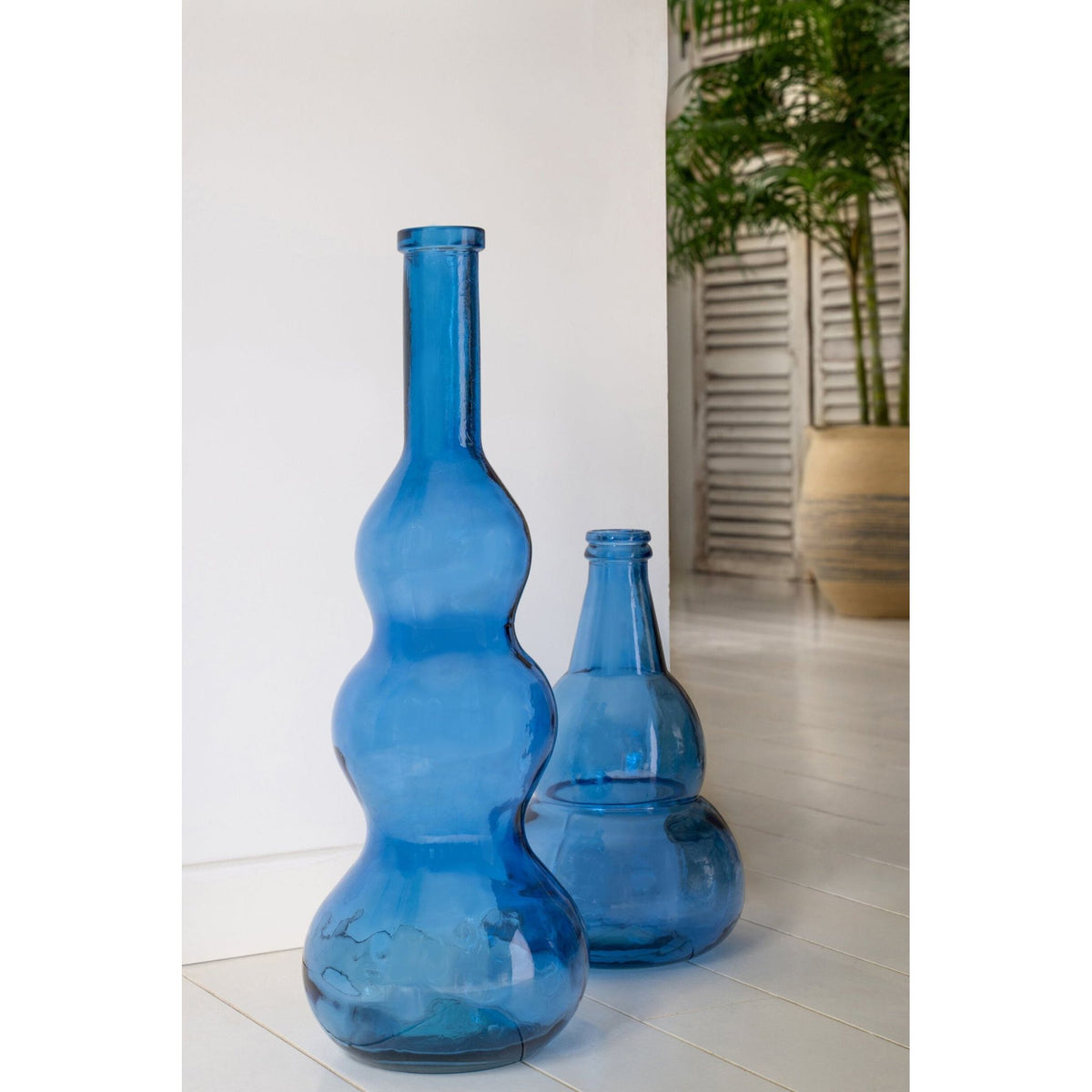 Vloervaas Glas Blauw J-Line