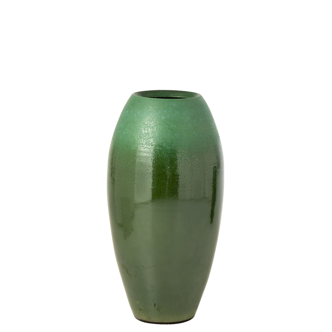 Floor Vase Ceramic Dark Green/Turquoise Medium J-Line
