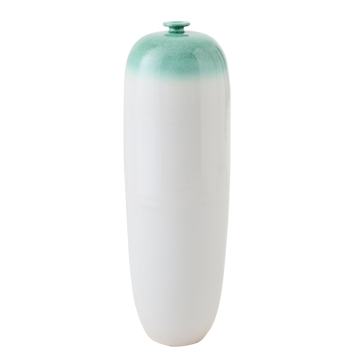 Floor Vase Ceramic Mint Green/White Large J-Line