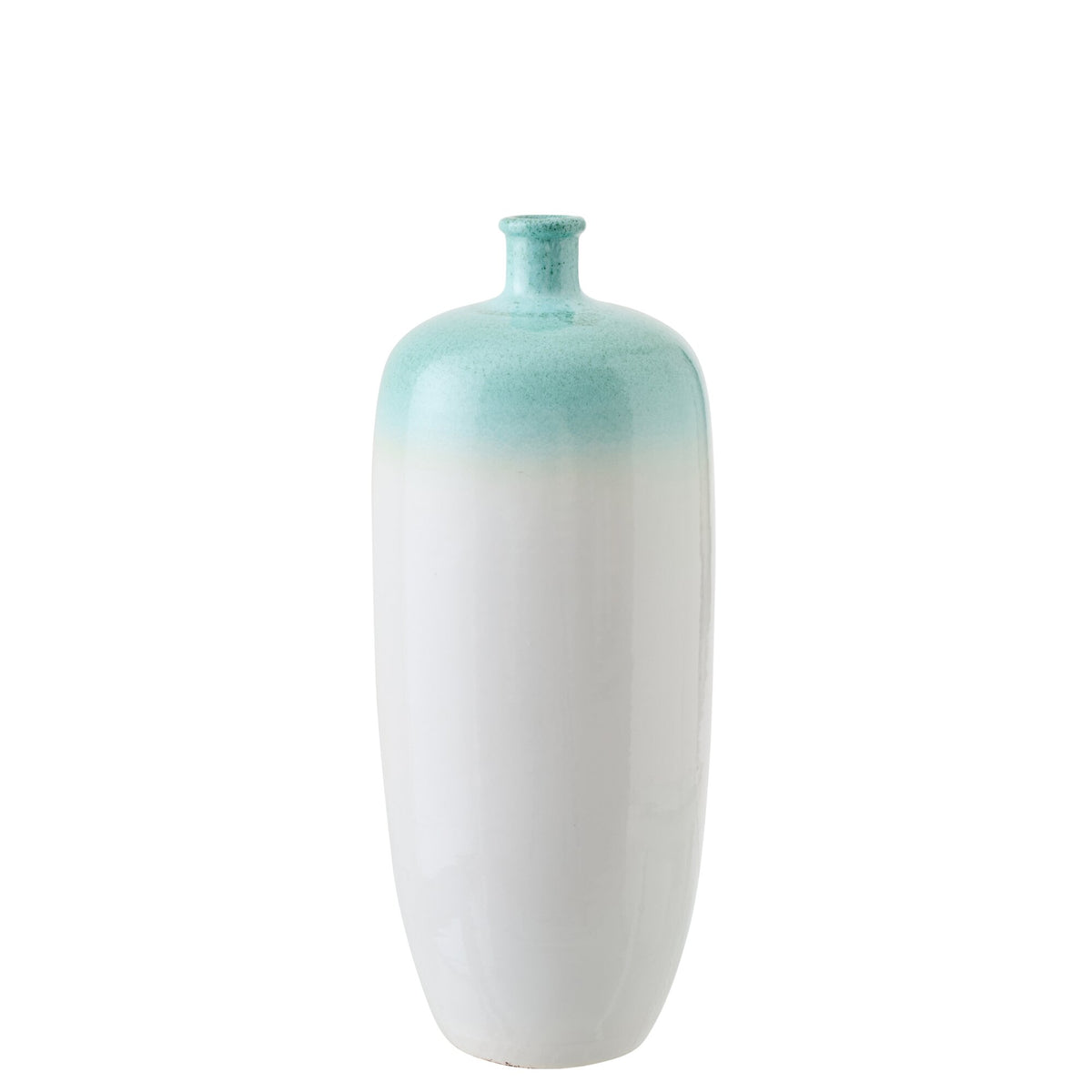 Floor Vase Ceramic Mint Green/White Small J-Line