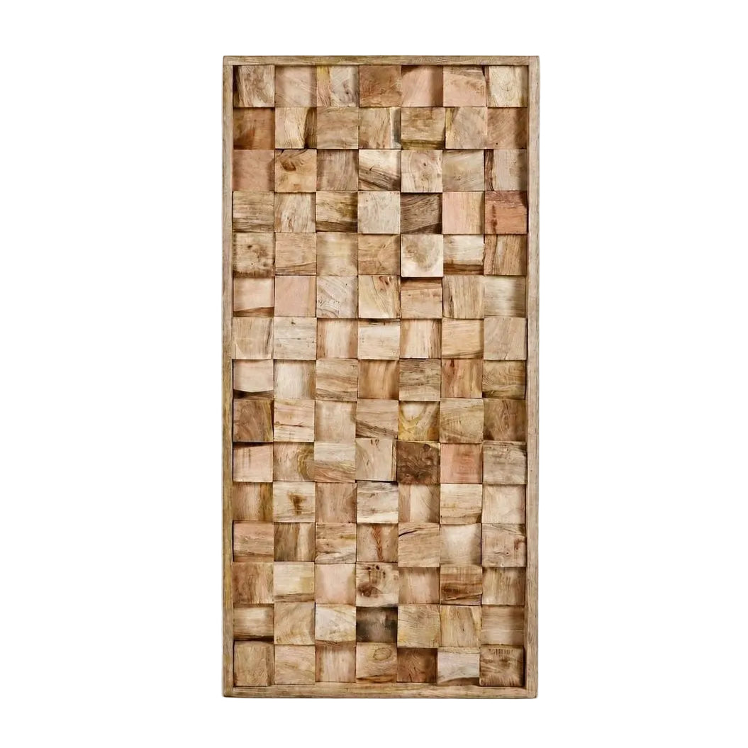 Wanddecoratie Mangga Mangohout Naturel van Pomax, productfoto in naturel met de volledige vorm in beeld