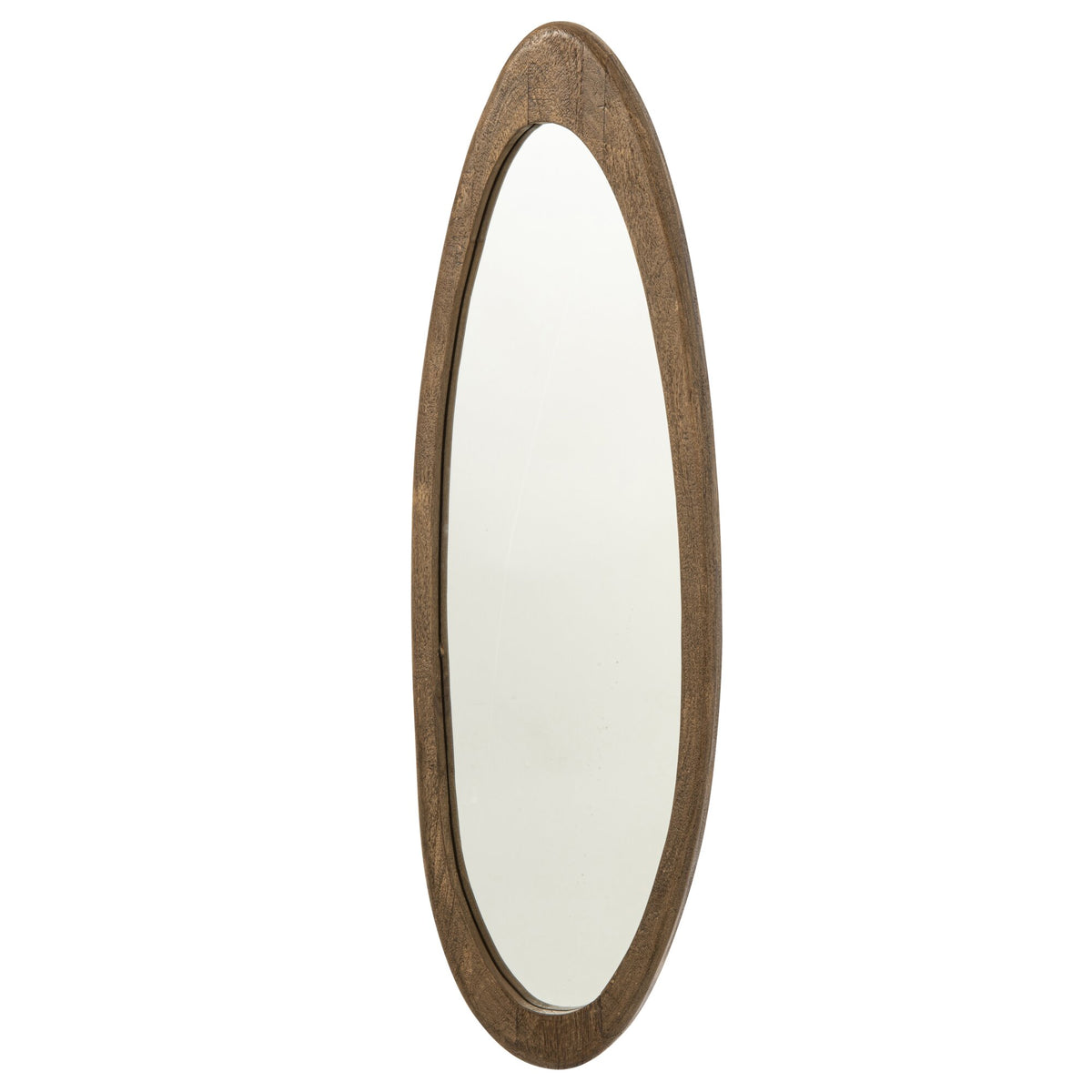 Mango Wood Wall Mirror Dark Brown J-Line