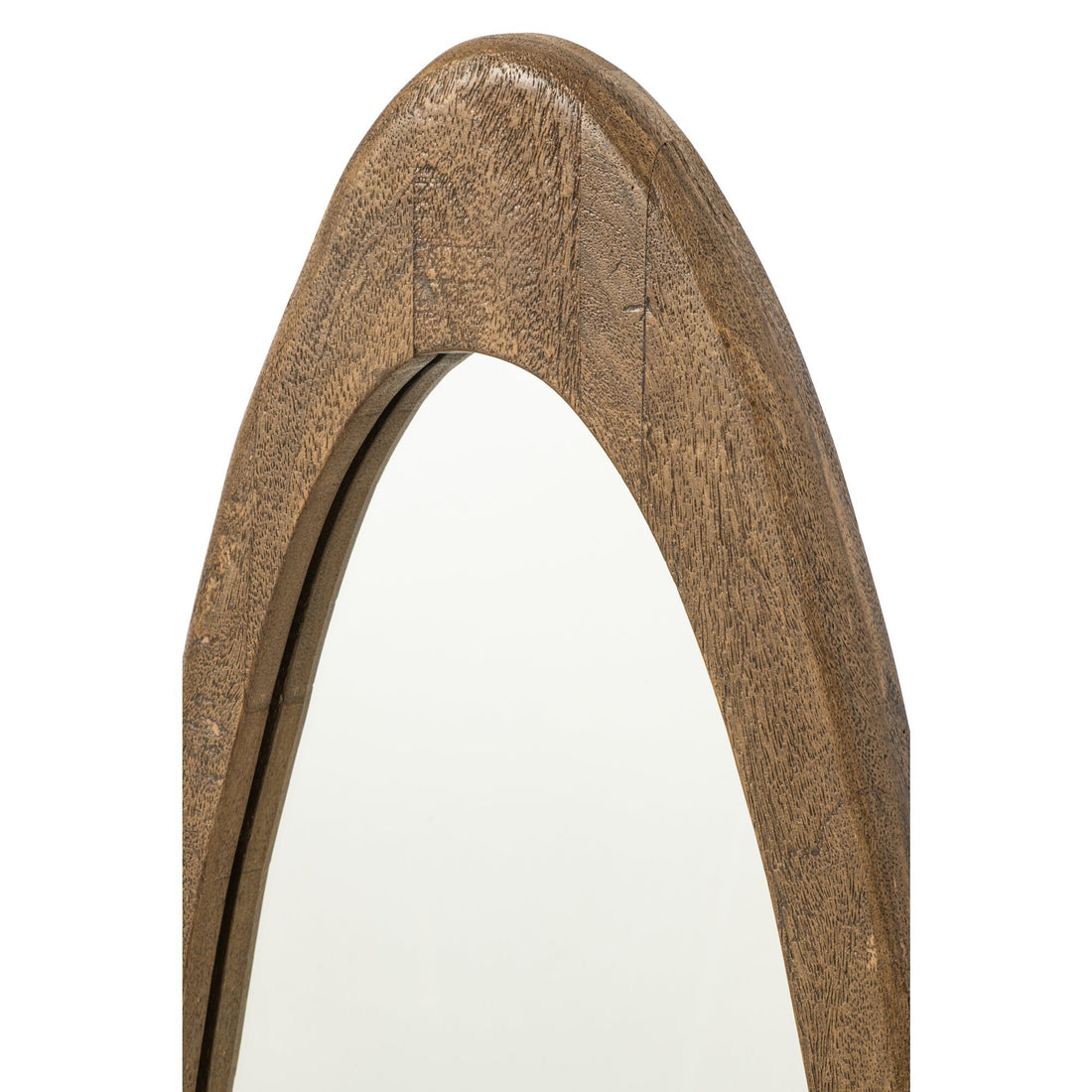 Mango Wood Wall Mirror Dark Brown J-Line