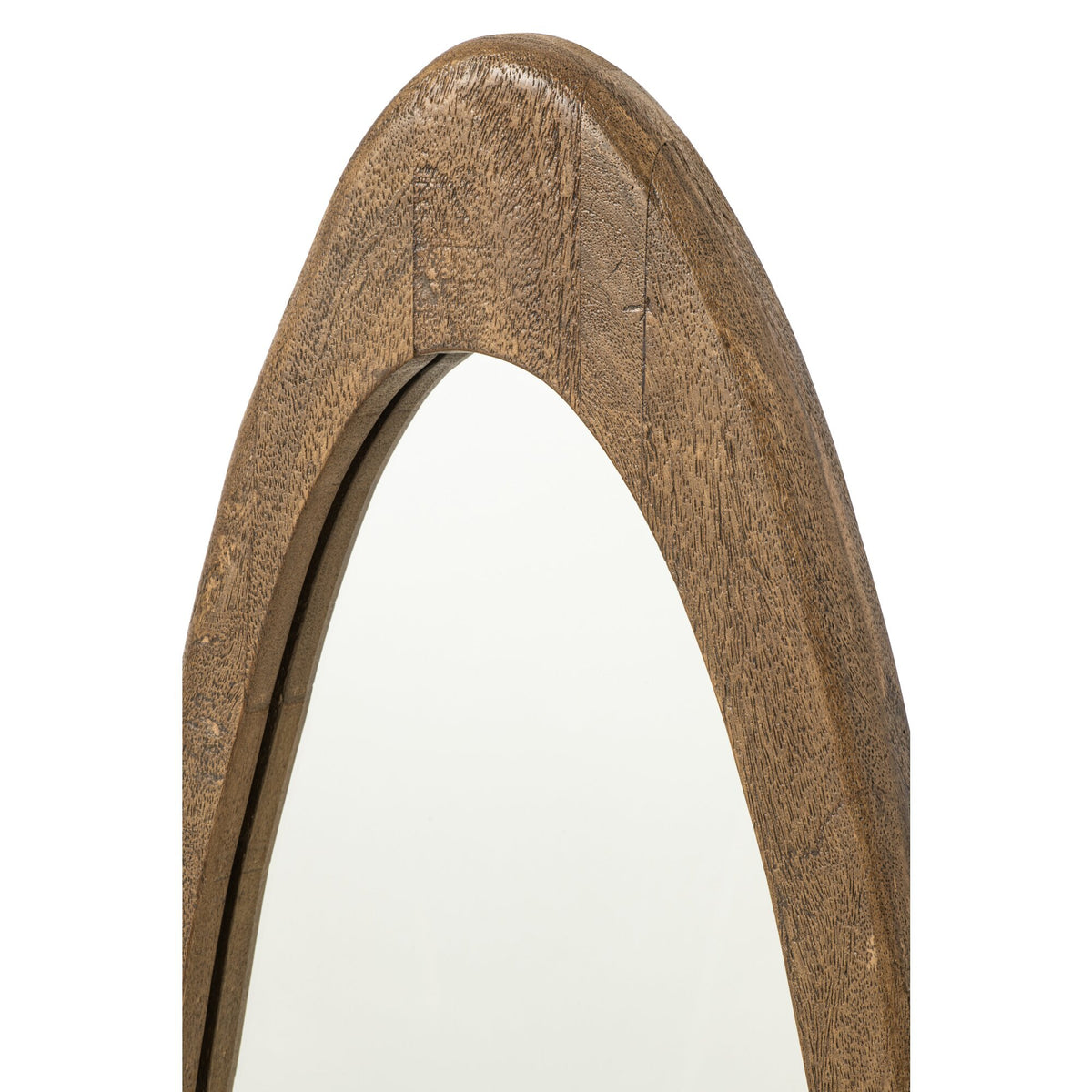 Mango Wood Wall Mirror Dark Brown J-Line