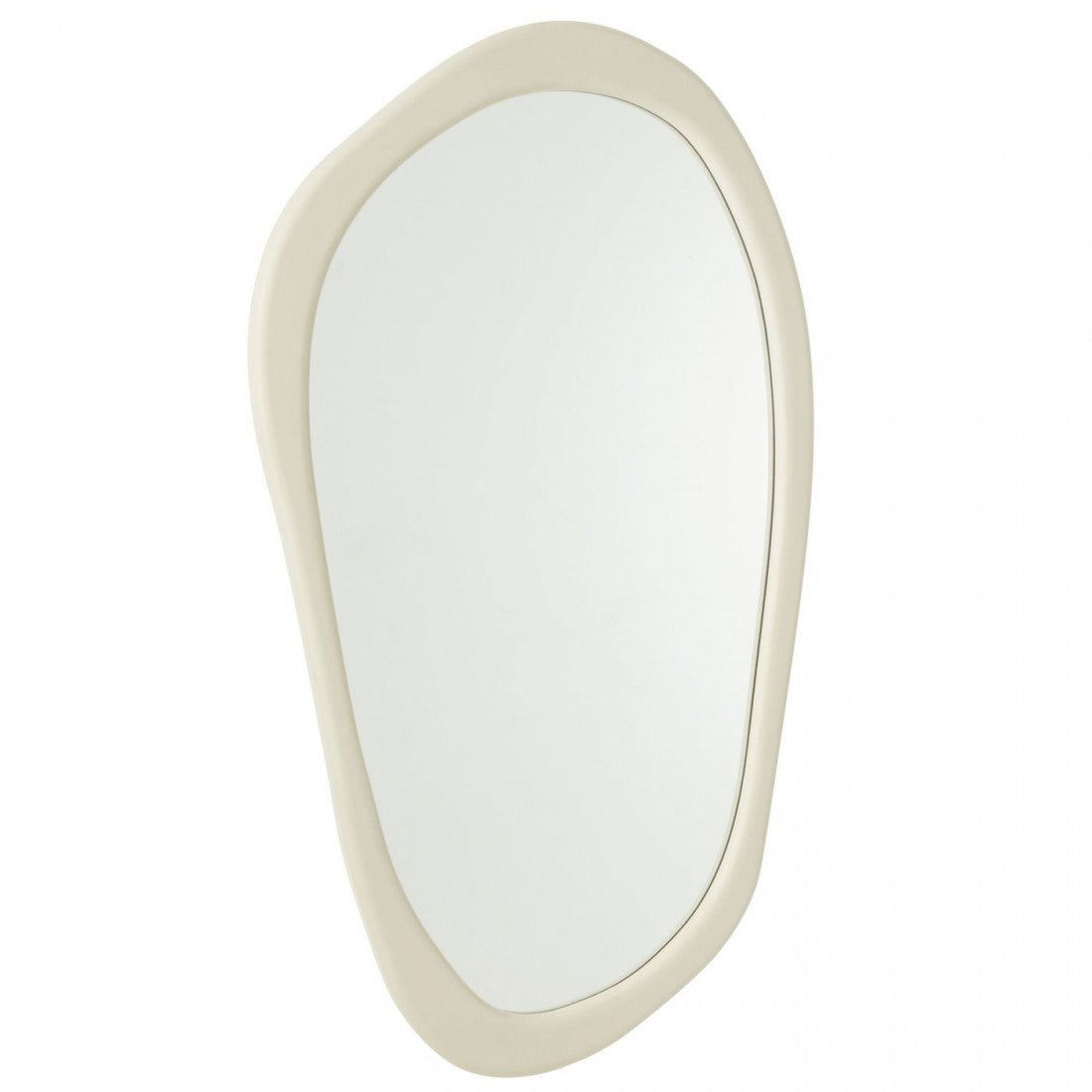 Wandspiegel Moderna Mdf/Spiegel Wit Large L120cmxB68cmxH3cm - Spiegel - J-Line - livinglovely.nl