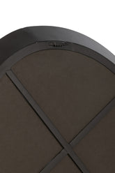 Wandspiegel Rond Metaal/Glas Zwart Small - Spiegel - J-Line - livinglovely.nl