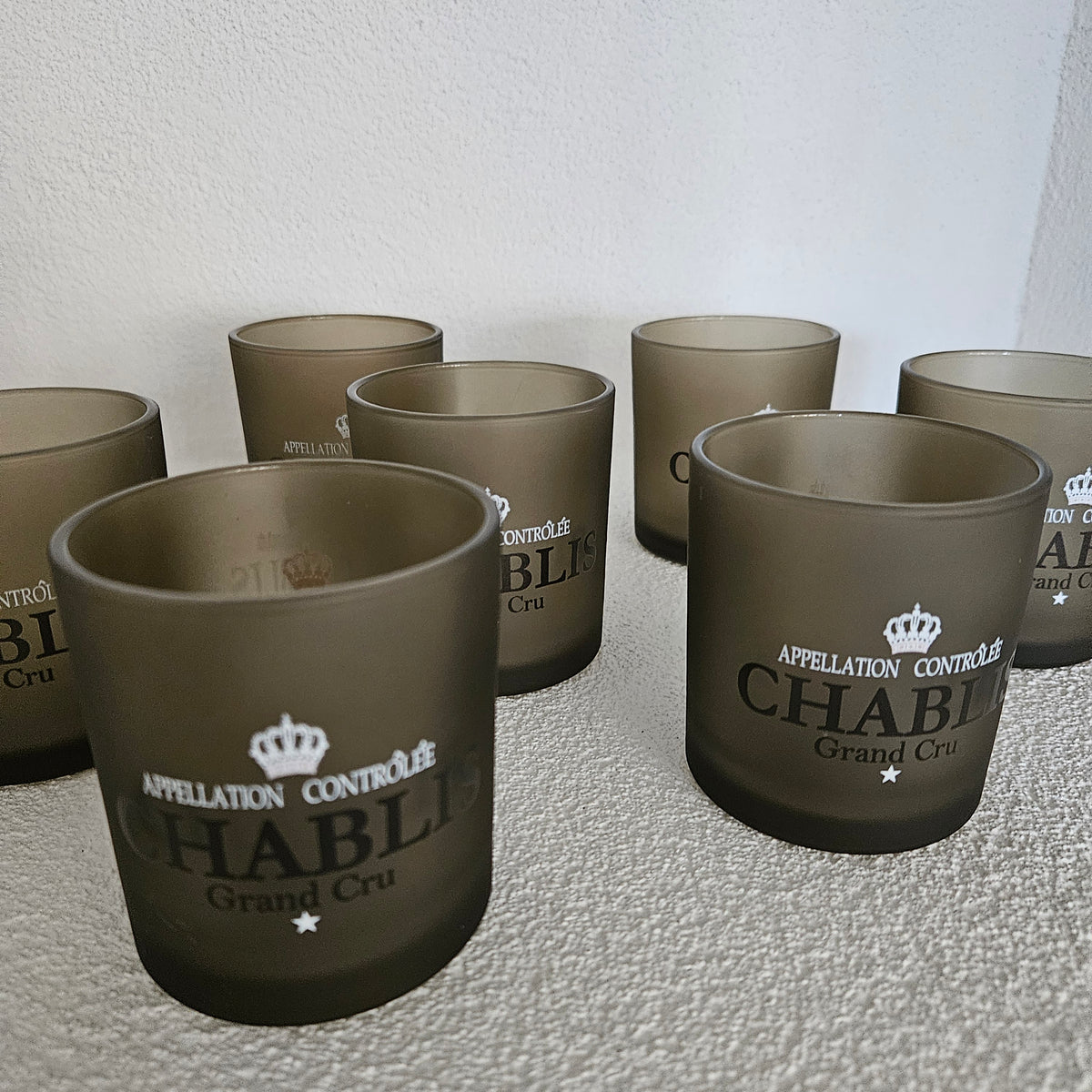 Windlicht Wijn Chablis Taupe Small 8 cm - Windlicht - Mars &amp; More - livinglovely.nl
