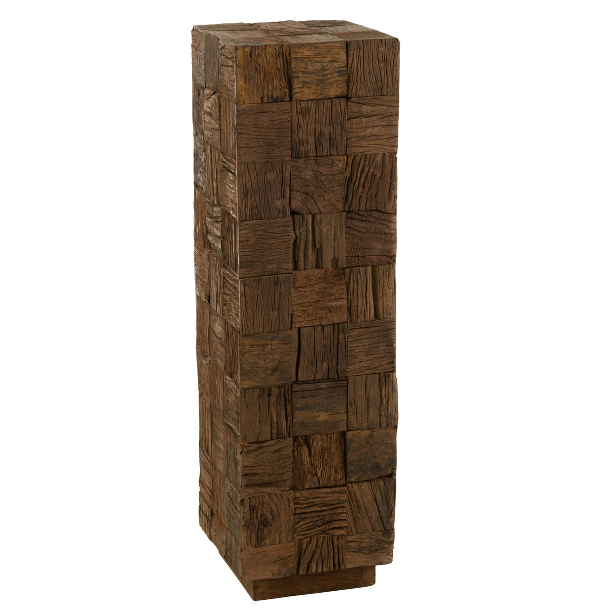 Column Recycled Wood Natural Large J-Line
