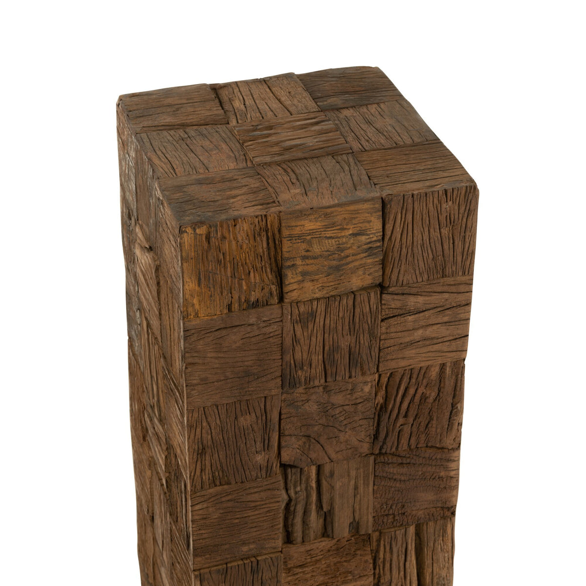 Column Recycled Wood Natural Large J-Line