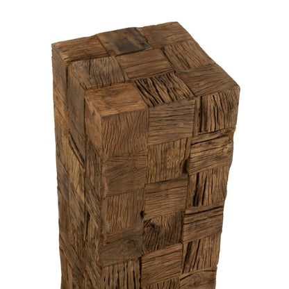 Column Recycled Wood Natural Medium J-Line