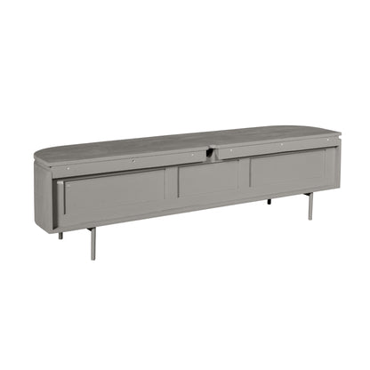 Excellent tv-meubel van Starfurn van opzij in koel licht